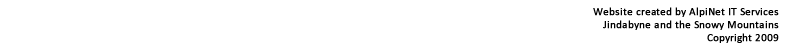 copyright Alpinet IT Services 2009